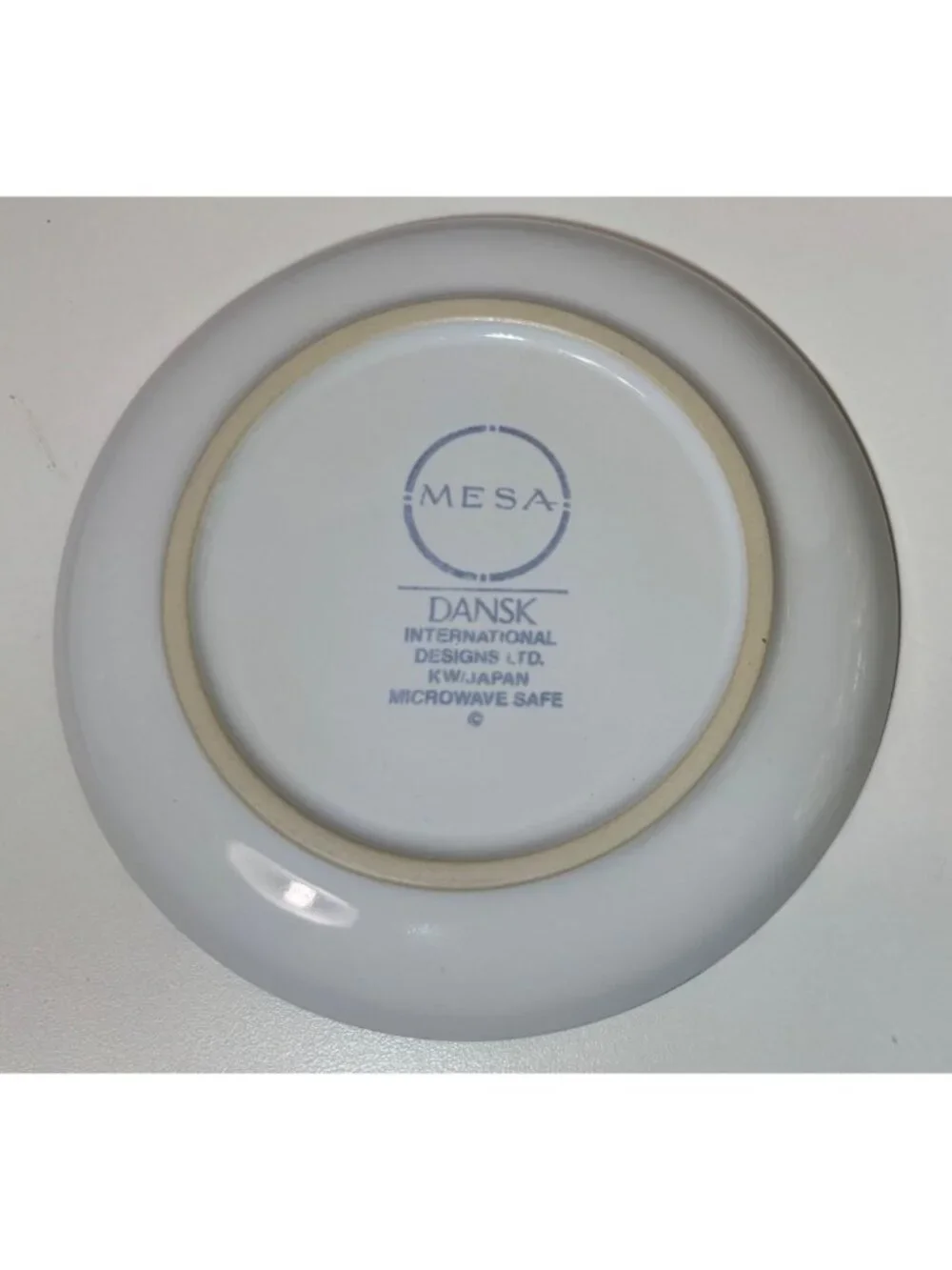 Dansk Mesa White Sand Japan Set of 4 Coffee Tea Cups & Saucers - Picture 5 of 7